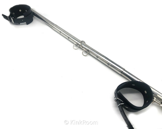 Adjustable Metal Spreader Bar Bondage Slave for Handcuffs Wrist Ankle Cuffs BDSM