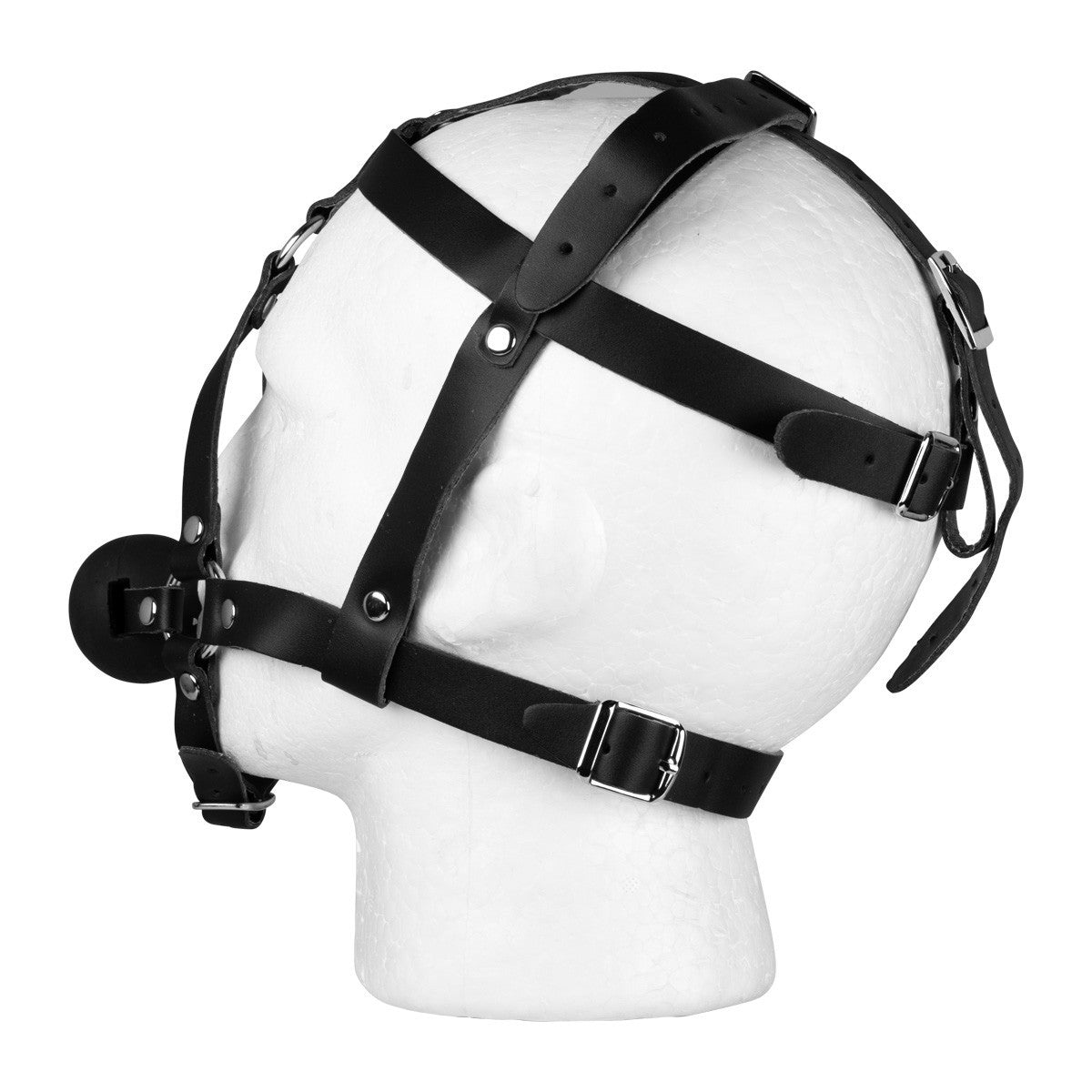 KR-0047 adjustable bondage head restraint with ball gag