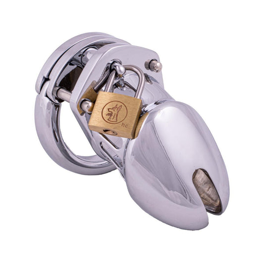50mm steel male chastity cage with 45mm base ring