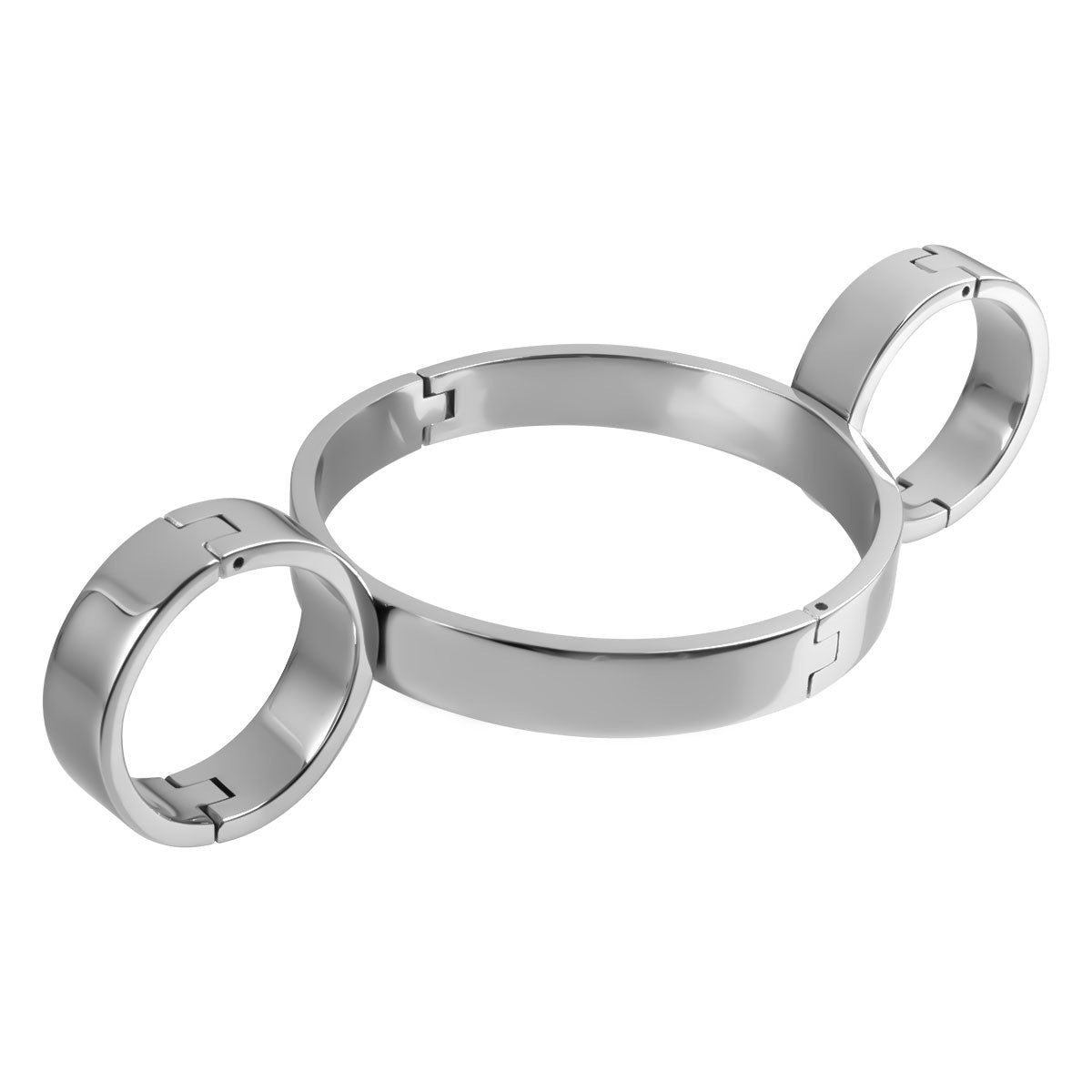KR-0980 rigid metal bondage yoke neck and wrist restraint