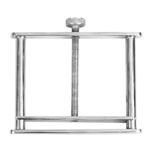 Wide metal nipple press with round screw adjustment