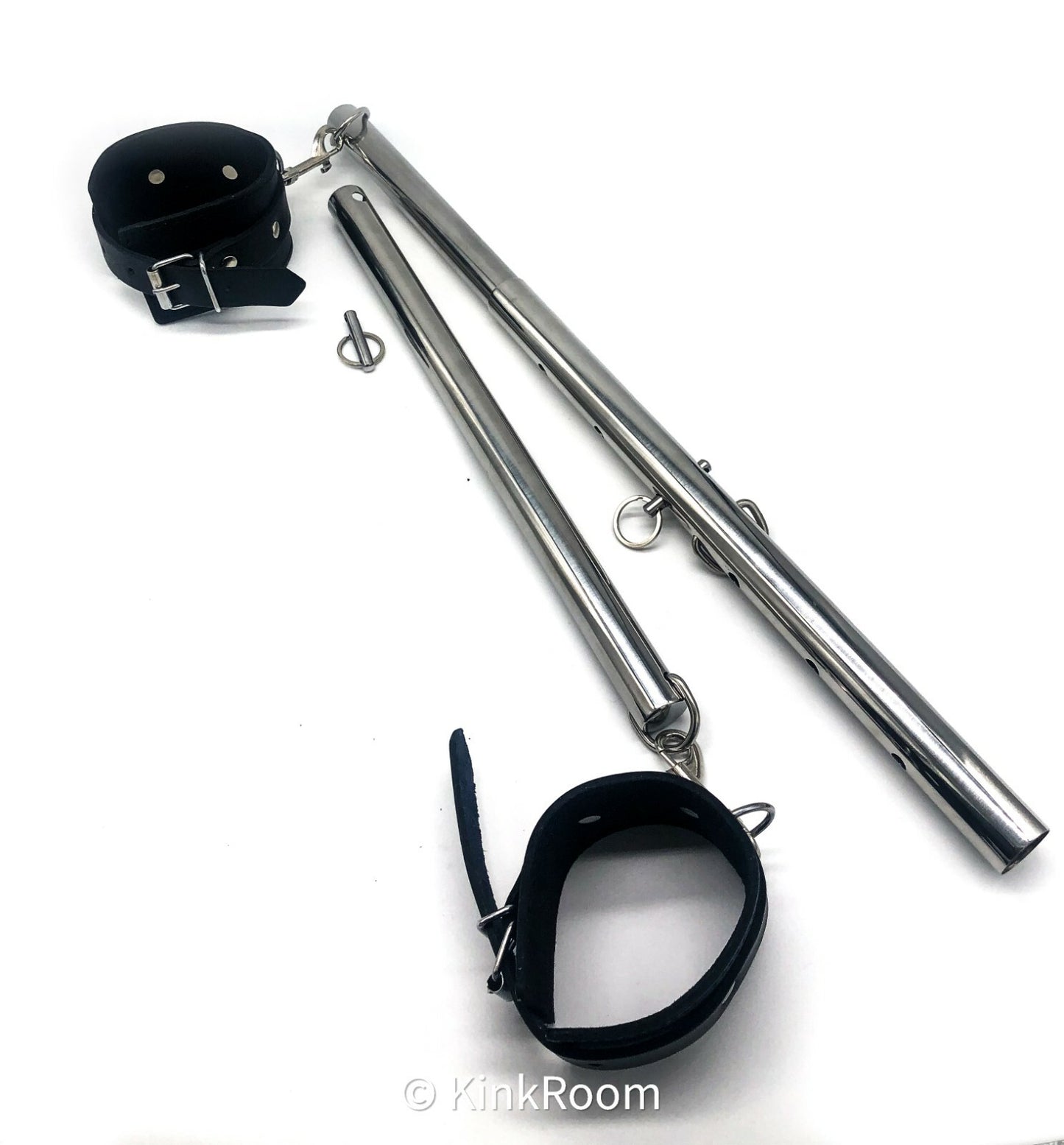 Leg Spreader Bar Bondage Restraint Adjustable Leg Wrist Ankle Cuffs BDSM Rigid