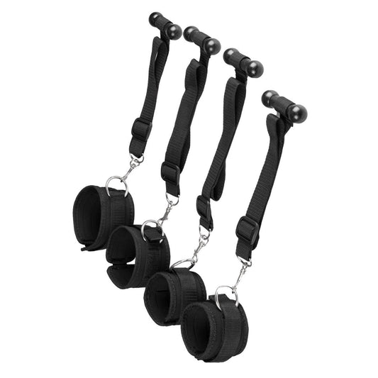 Bondage Over Door Restraints Hand Cuffs Slave Black Fetish BDSM Entryway Hogtie
