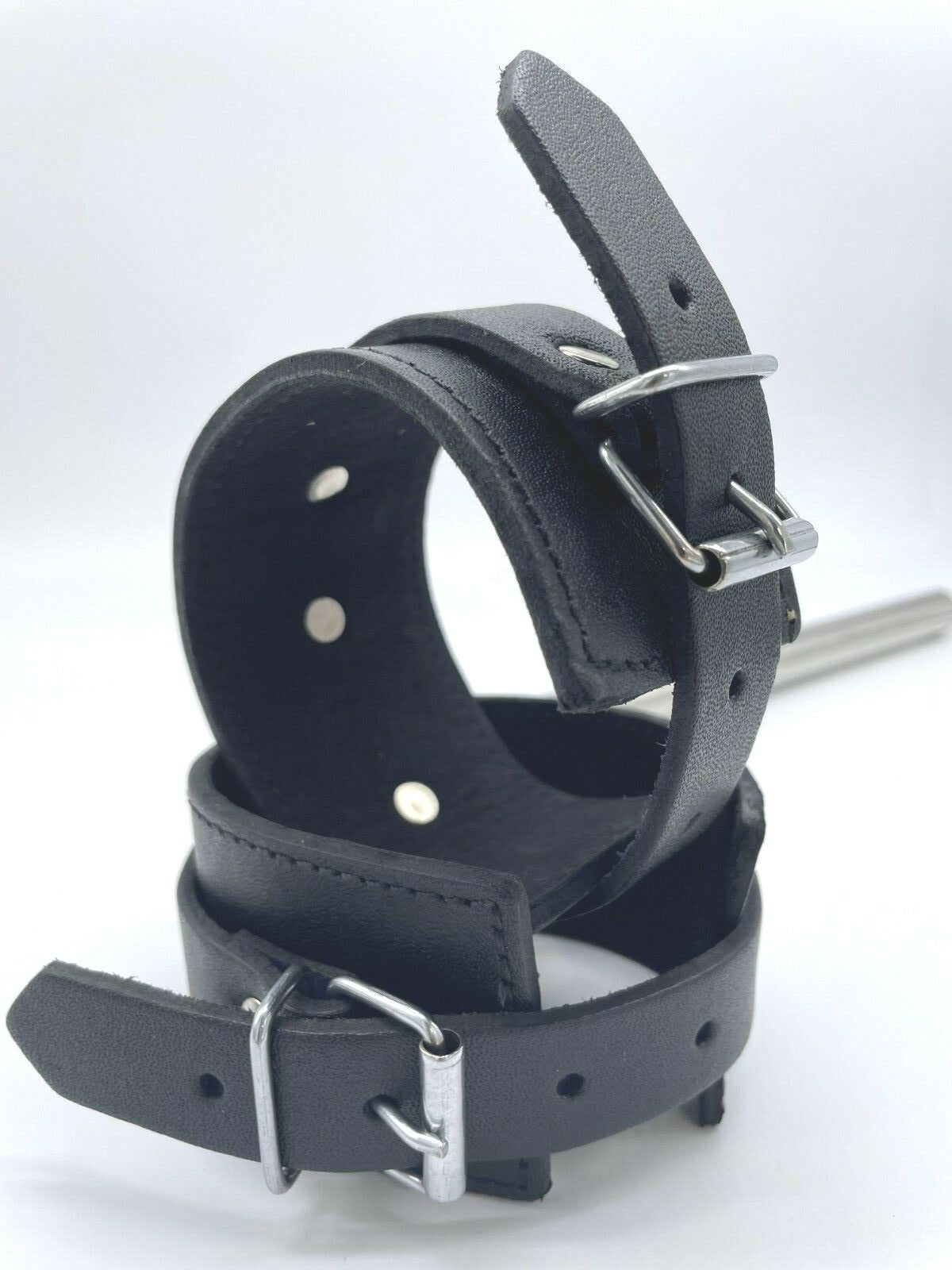 Leg Spreader Bar Bondage Restraint Adjustable Leg Wrist Ankle Cuffs BDSM Rigid