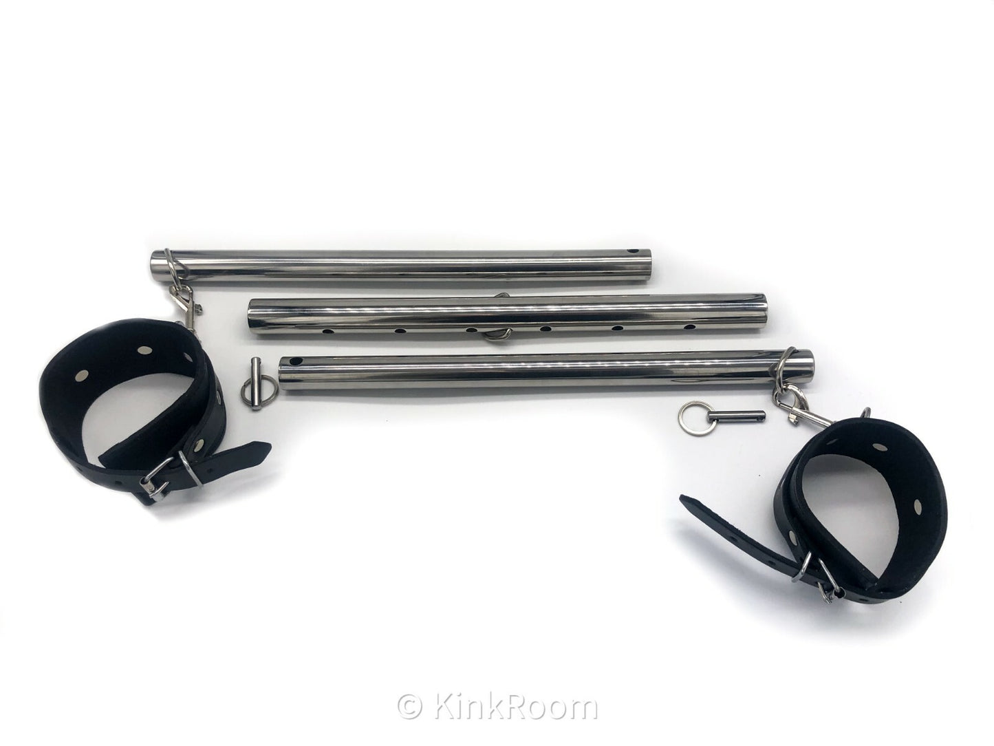 Leg Spreader Bar Bondage Restraint Adjustable Leg Wrist Ankle Cuffs BDSM Rigid