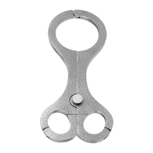 Heavy Duty BDSM Bondage Restraint Neck Collar with Handcuffs Rigid Pillary Device