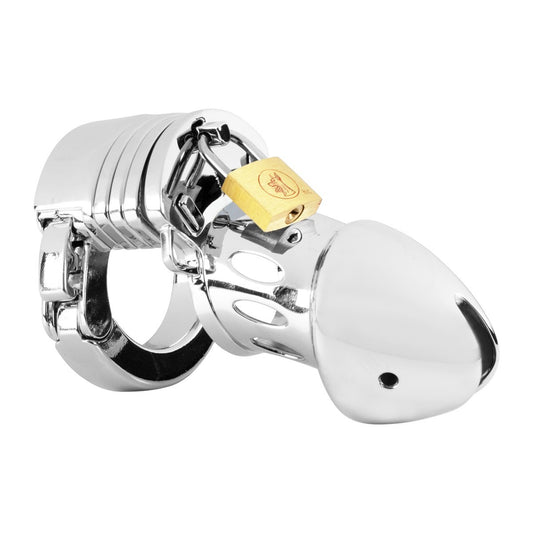 Adjustable steel male chastity cage 70mm KR-0019