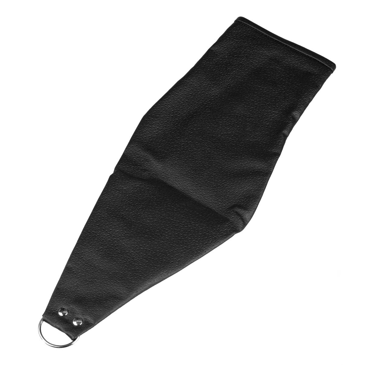 Black faux leather bondage mitten restraint