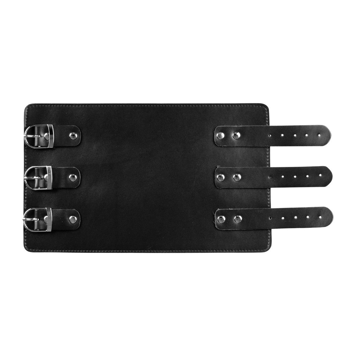 Reinforced stitching, metal studs and buckles on KR-0149 arm binder