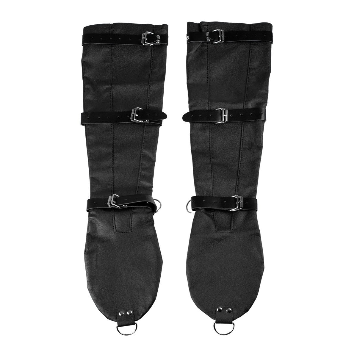 Black rear arm restraints with buckle straps KR-0154