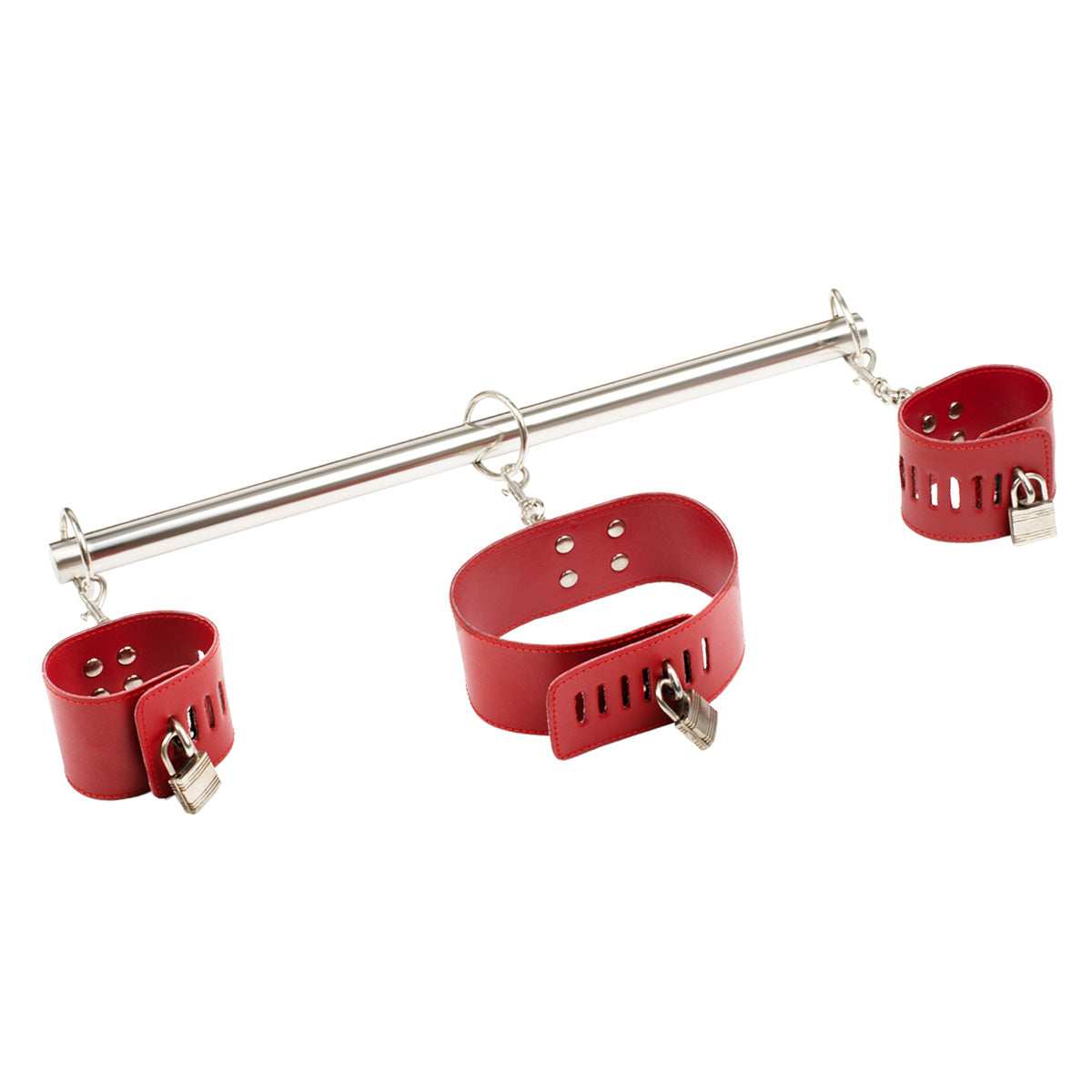 KR-0160 steel neck and wrist bondage restraint bar