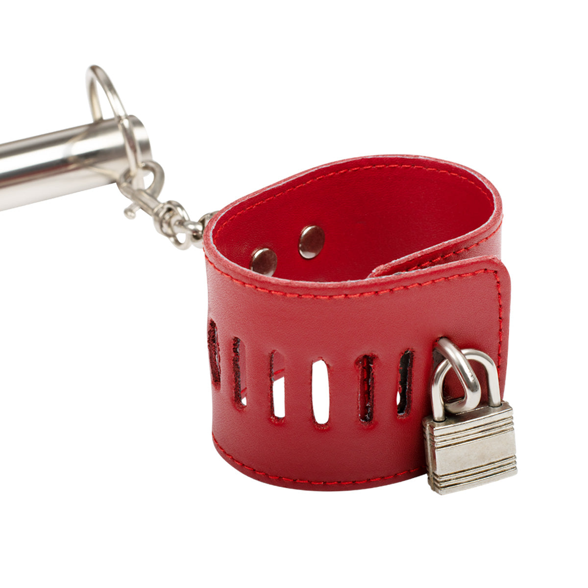 Steel bondage cangue with neck collar and wrist restraints