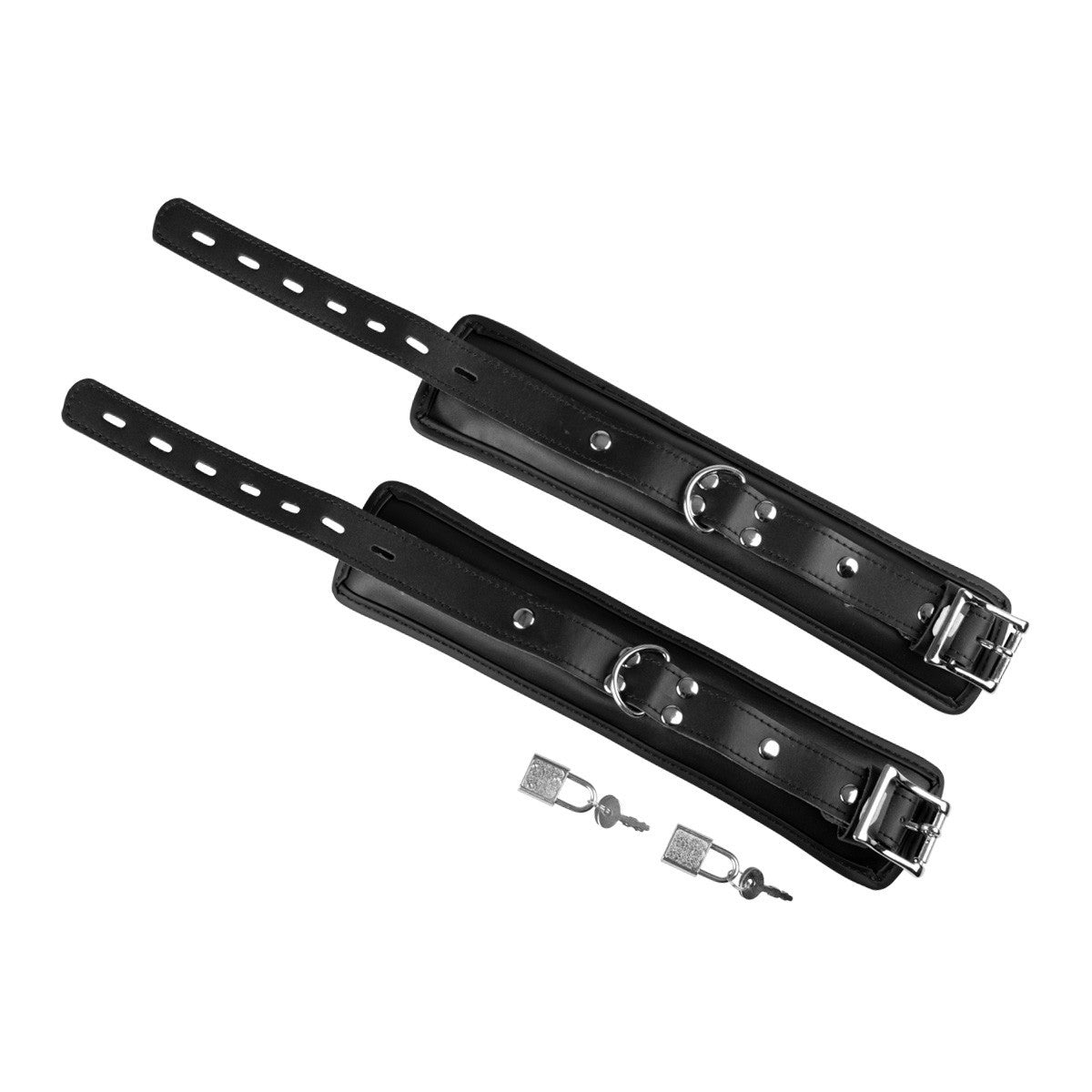 KR-0235 lockable wrist and ankle cuffs with padlock