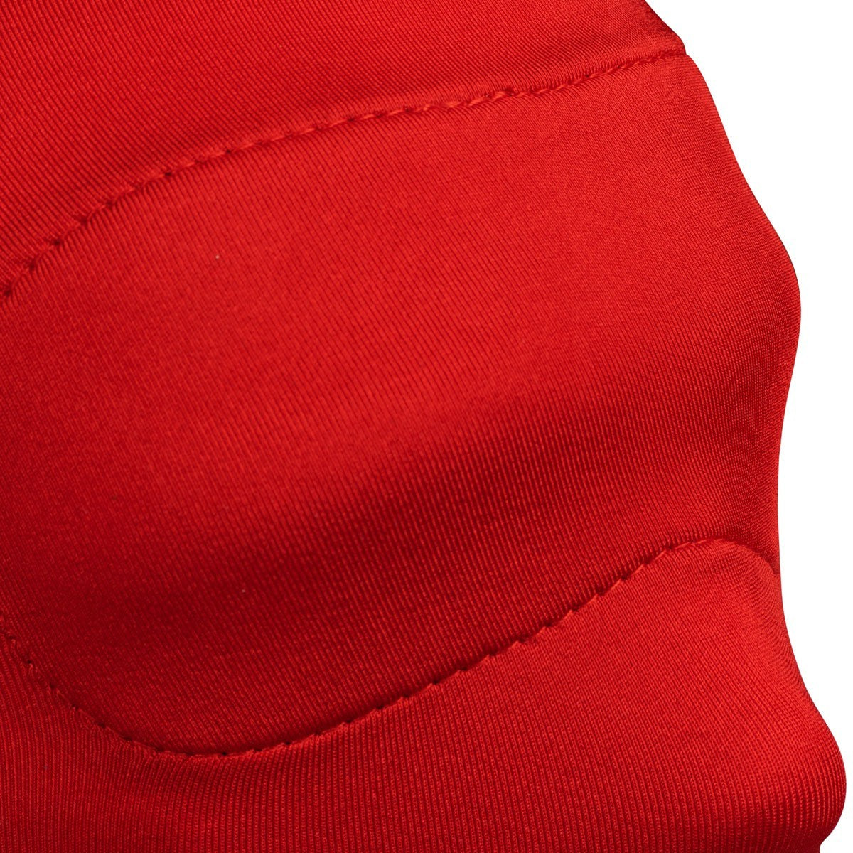 KR-0371 red stretch bondage hood with full head coverage