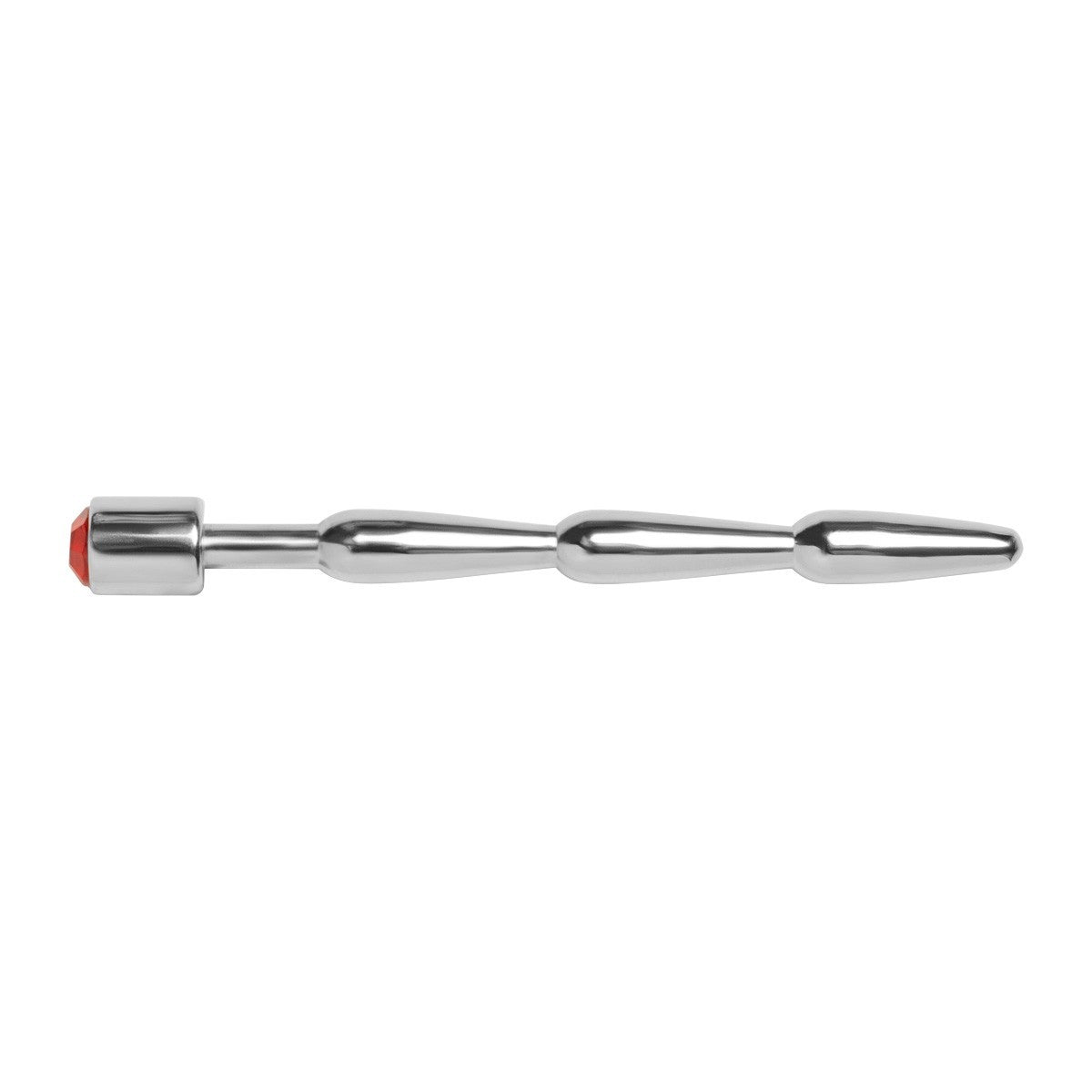 KR-0471 three-bulb urethral sound with diamante end