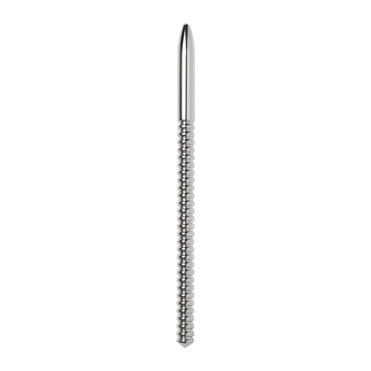 150mm stainless steel urethral sound with ribbed shaft