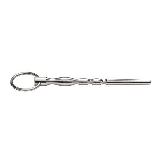130mm solid metal urethral sound with ring handle