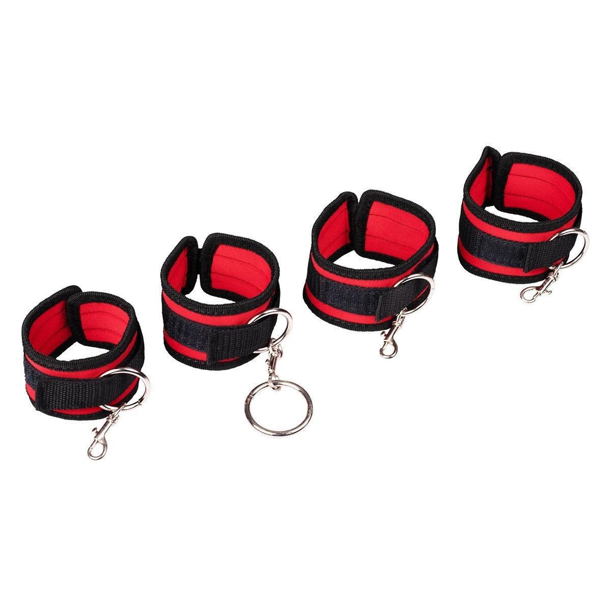 Red bondage hogtie restraint cuffs KR-0530