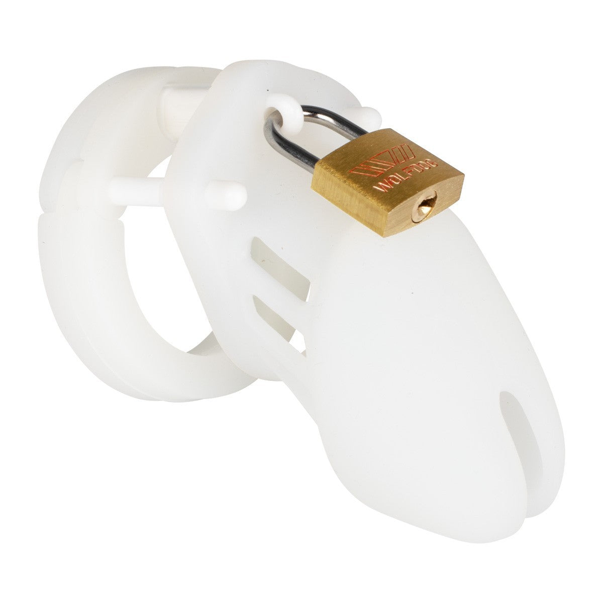 Clear silicone male chastity cage with lock KR-0603N