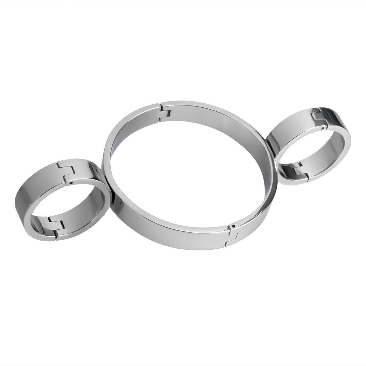 Steel bondage neck collar and wrist cuff restraint KR-0980