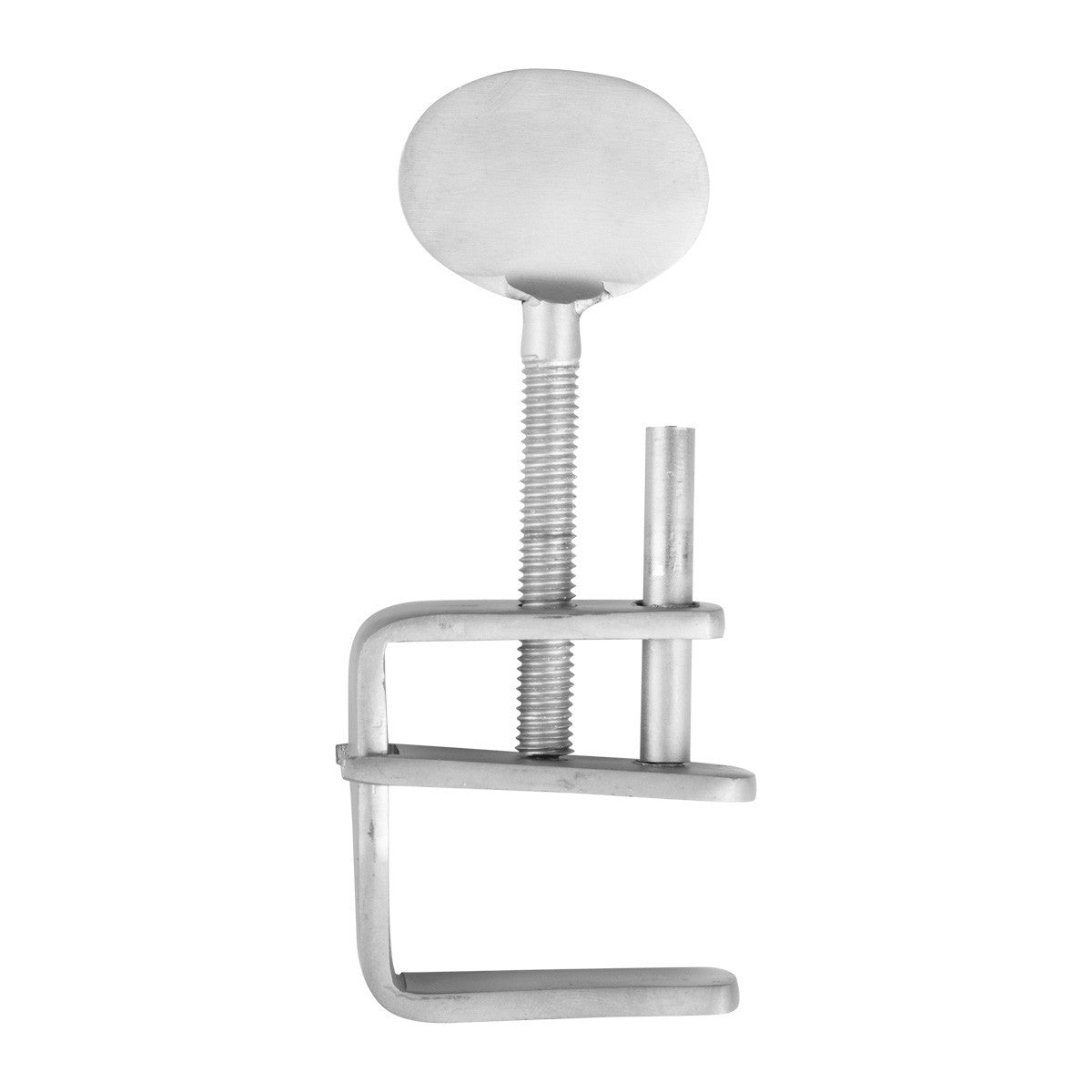 Compact metal sensory play clamp with adjustment screw