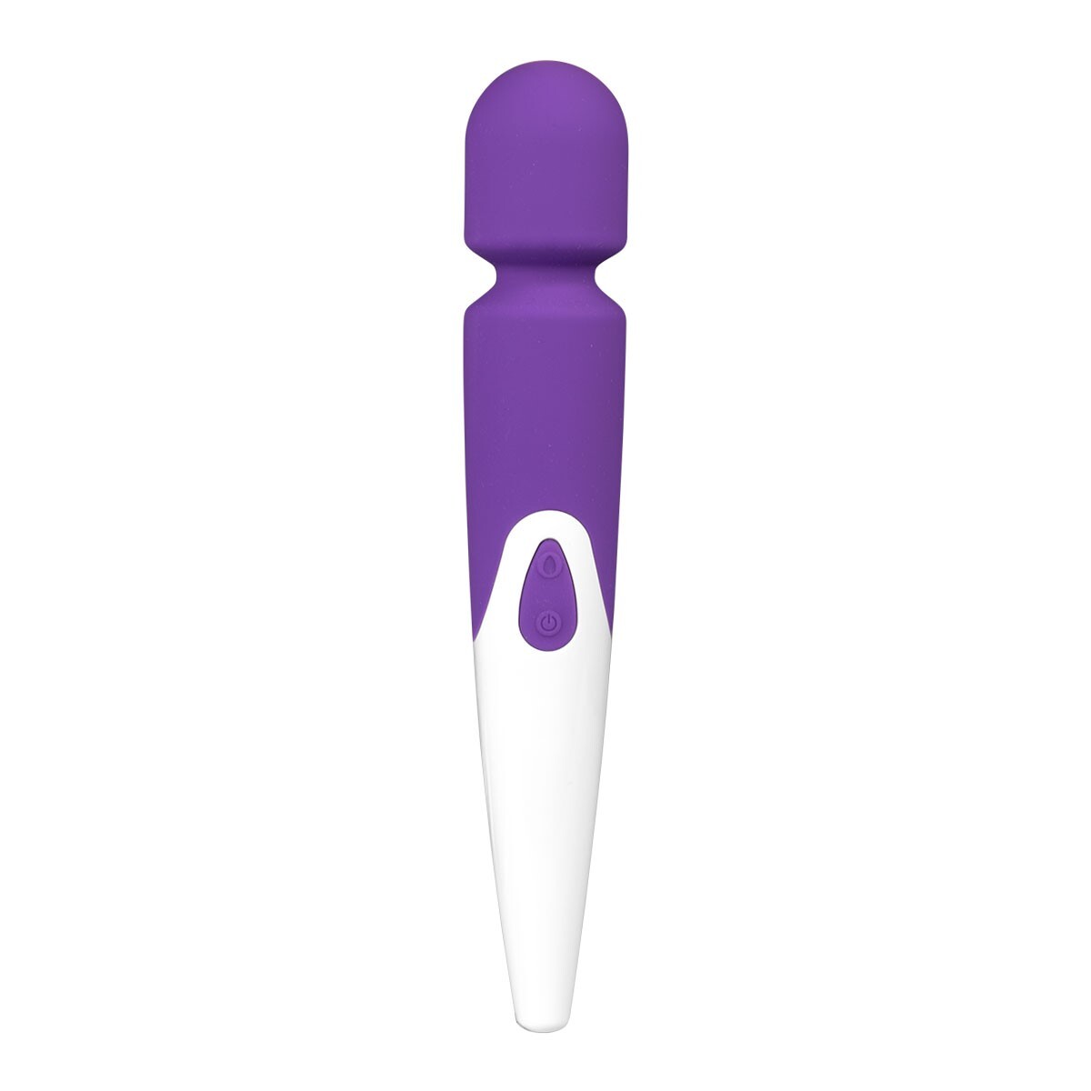 Cordless silicone vibrating wand with USB charging