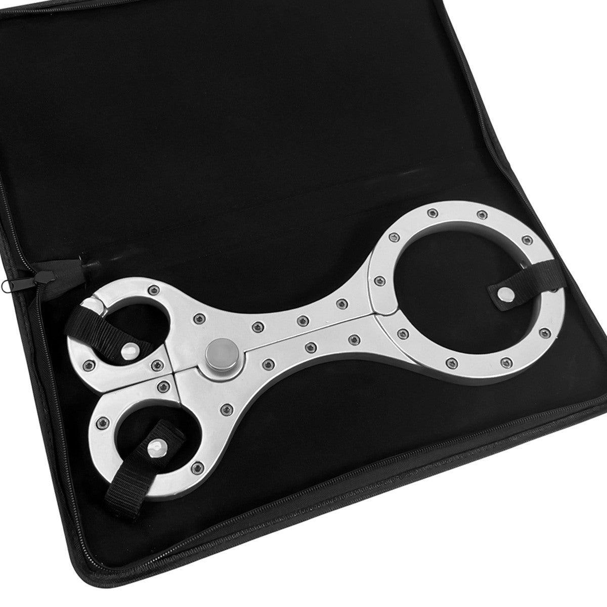 Silver steel Shrew’s Fiddle-style neck and wrist restraint