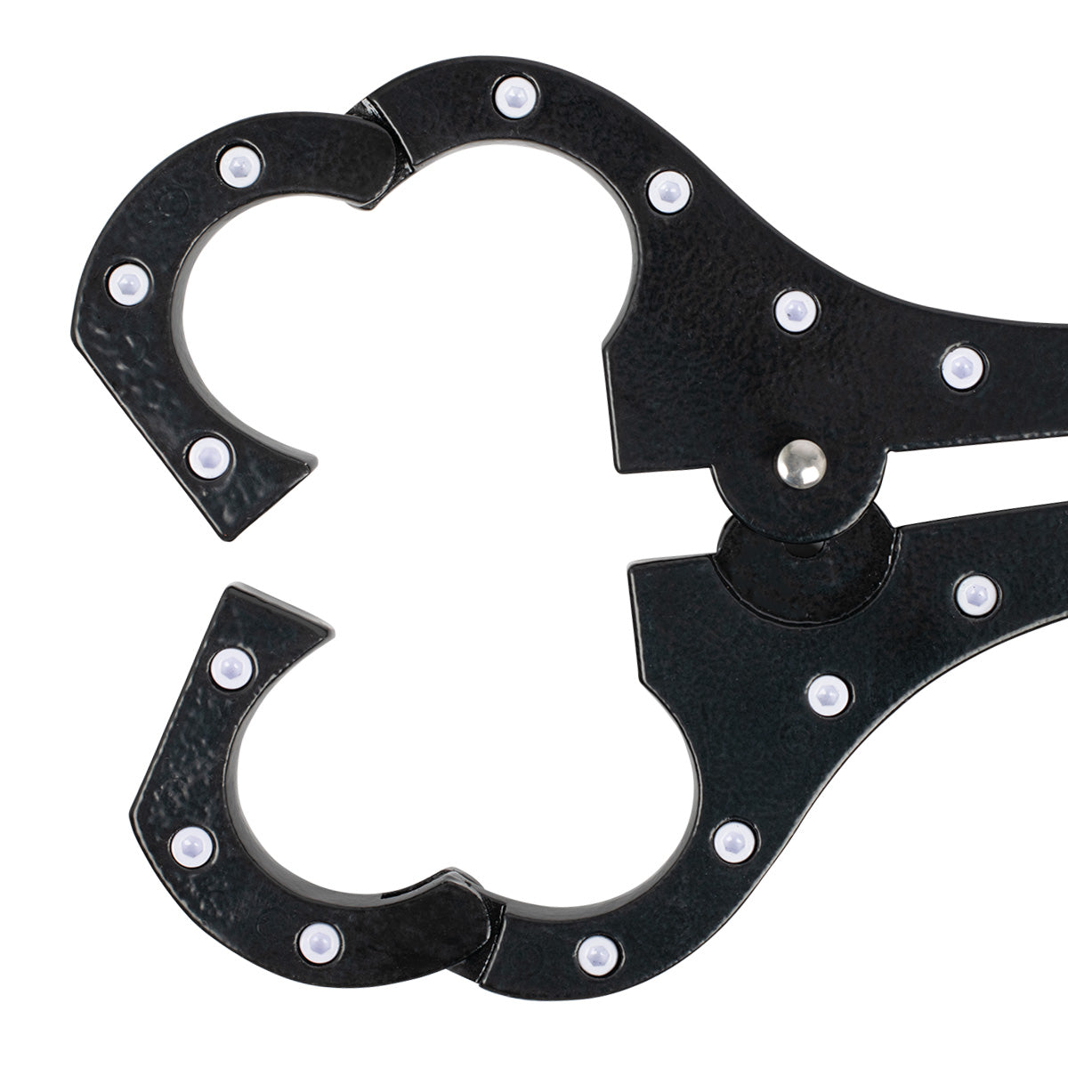 Heavy Duty BDSM Bondage Restraint Neck Collar with Handcuffs Rigid Pillary Device
