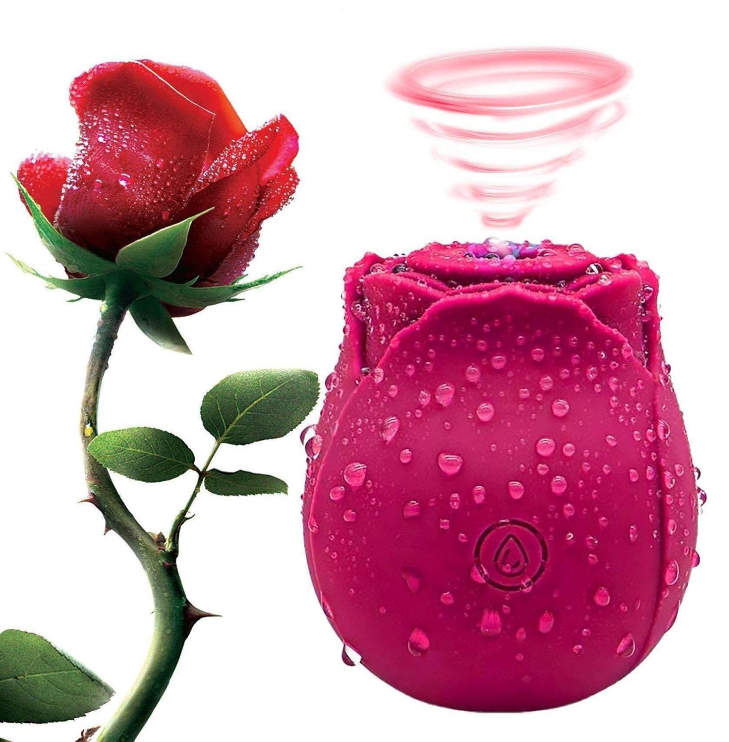 Rose Clitoral Suction Stimulator for Women Rechargeable Vibrator