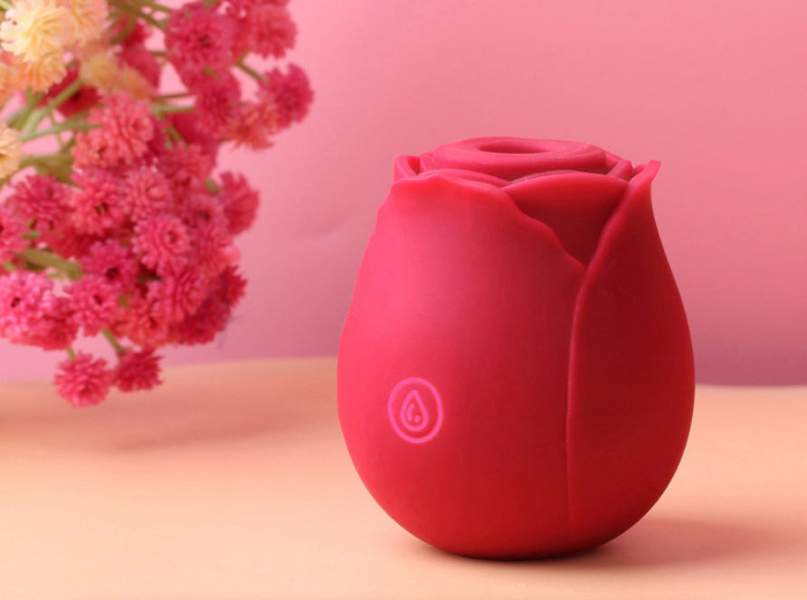 Rose Clitoral Suction Stimulator for Women Rechargeable Vibrator