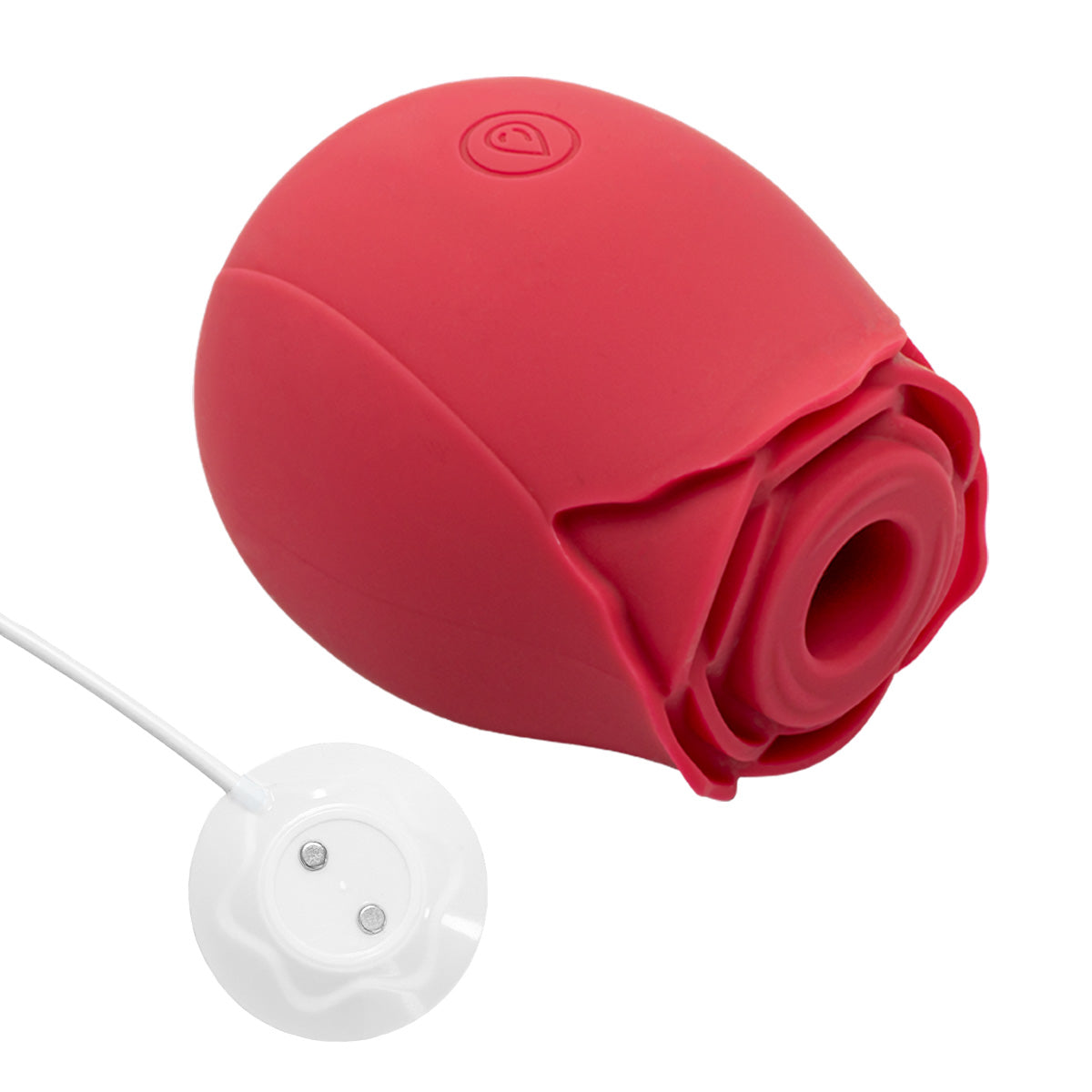 KR-1032 red rose clitoral suction stimulator with USB charging