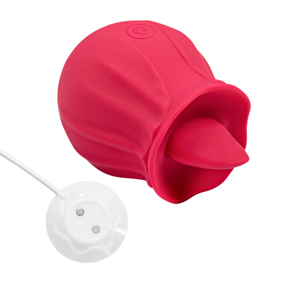 KR-1033 rose clitoral vibrator with tongue and vibrating petals