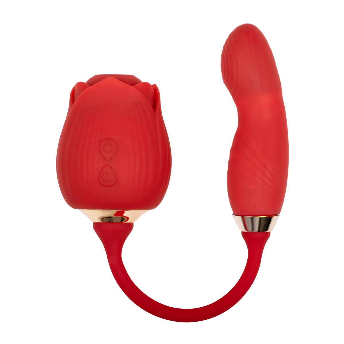 Red rose clitoral suction and G-spot vibrator KR-1035