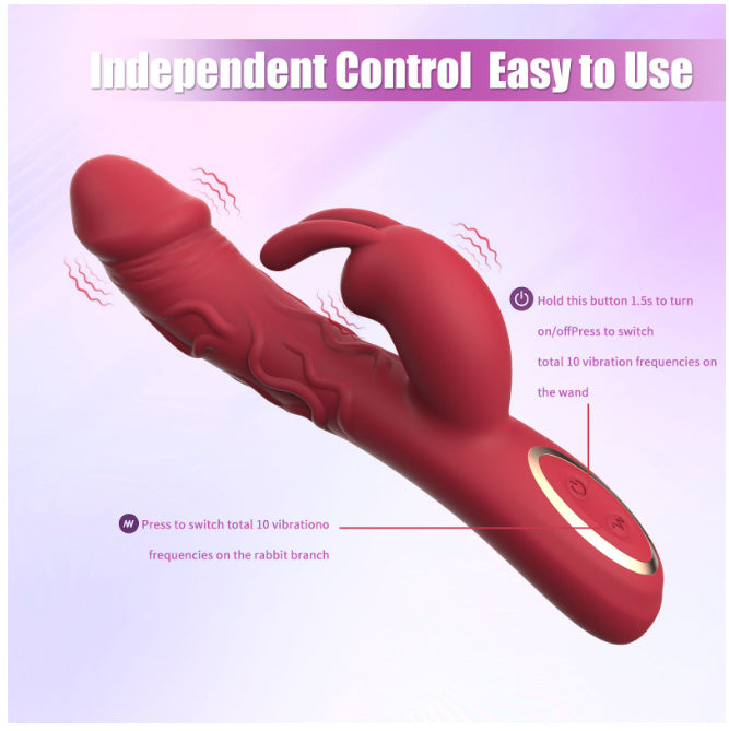 Rabbit Vibrator G-Spot & Clitoral Dual Stimulation Vibrator