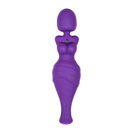 Purple Goddess clitoral suction vibrator with sculpted body design