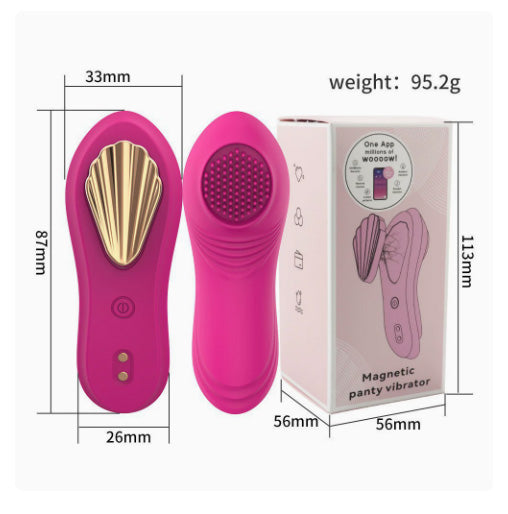 App-controlled wearable vibrator for external stimulation