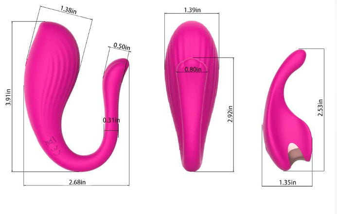Wearable Couples Vibrator with Remote Control Dual Stimulation Sex Toy