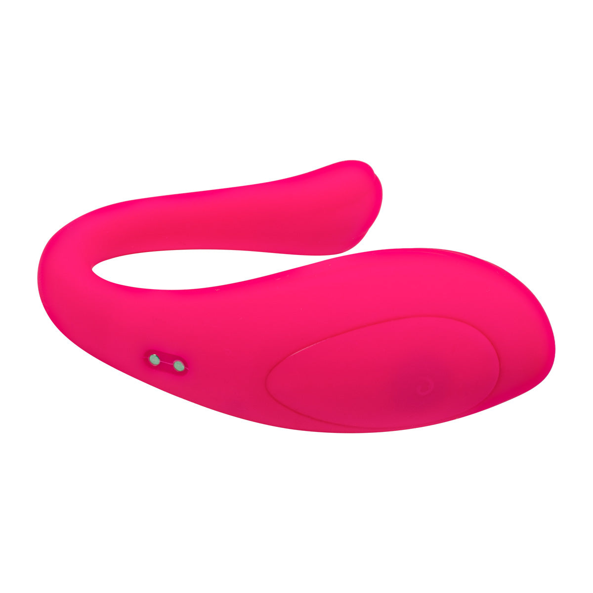 App-controlled pink wearable vibrator for couples