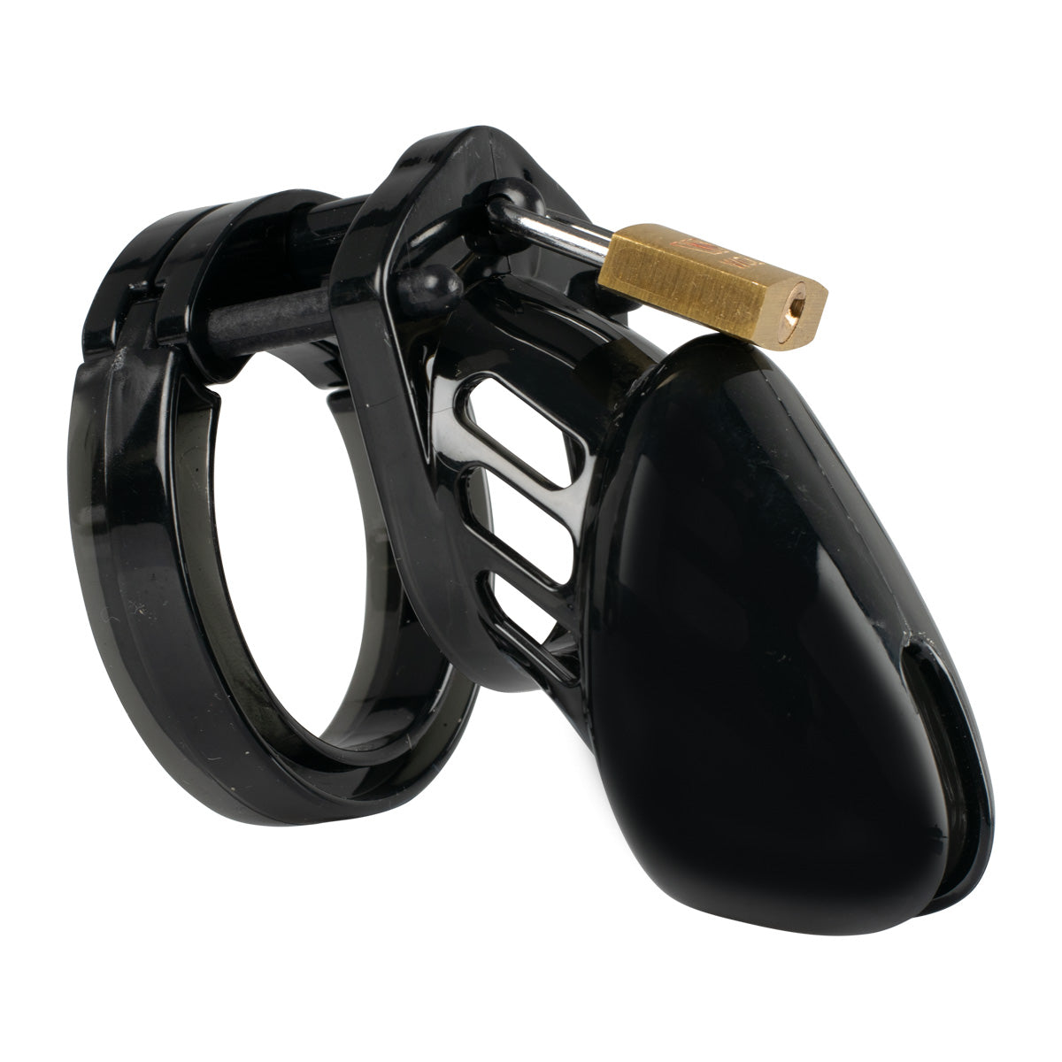Clear Male Cock Cage Chastity Device Tube Black