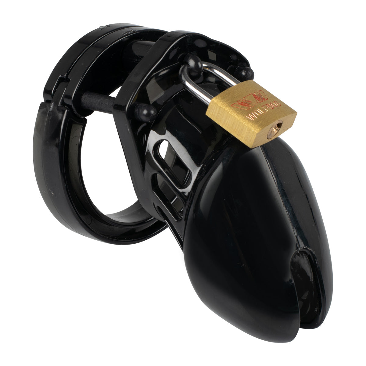 Clear Male Cock Cage Chastity Device Tube Black