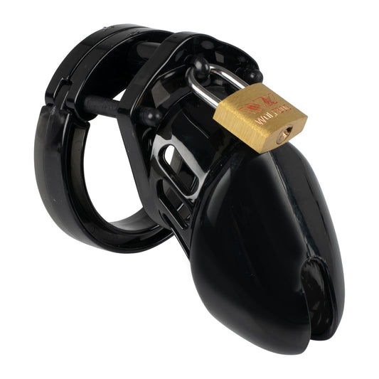 Black Lockable Male Chastity Tube