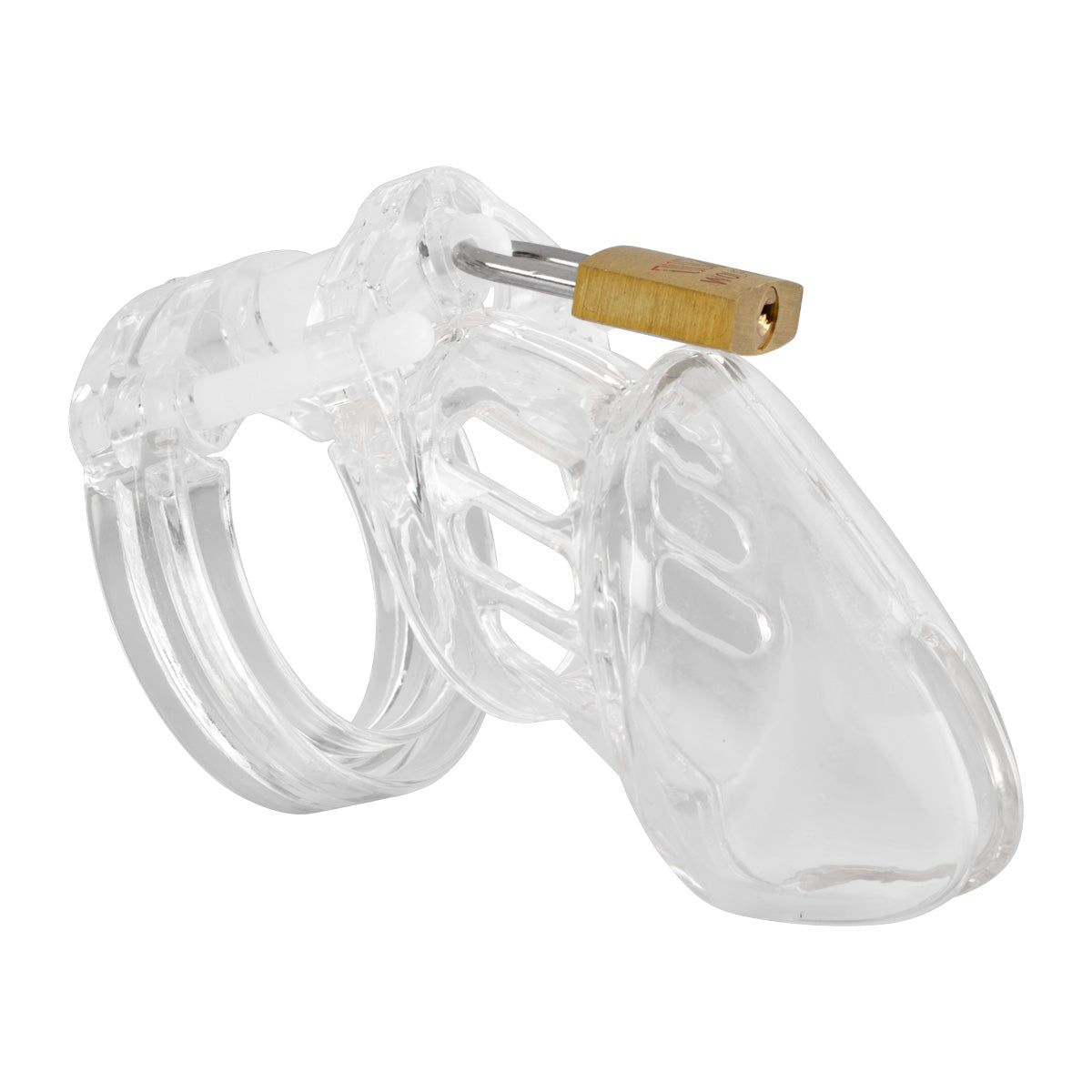 Clear Male Cock Cage Chastity Device Tube Clear