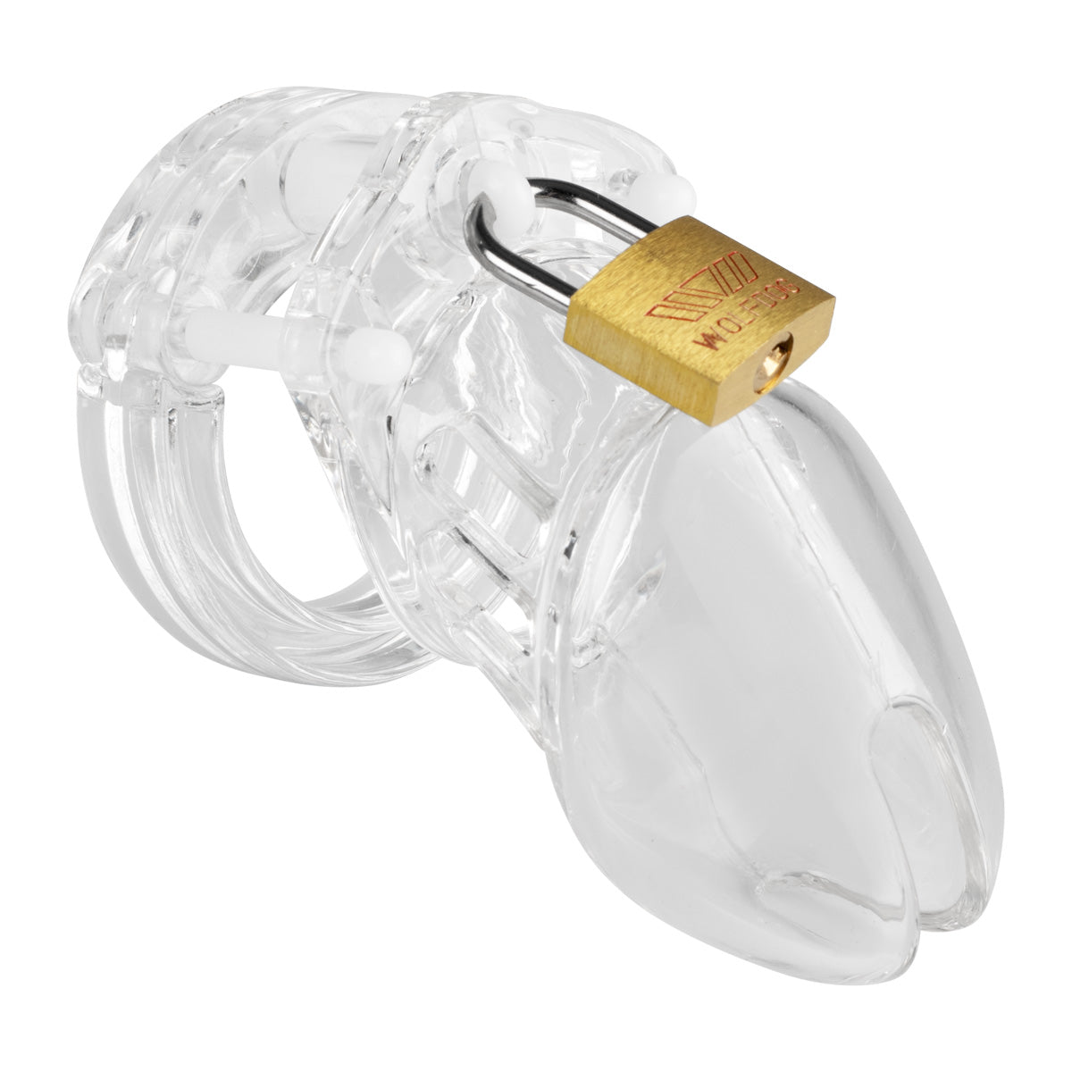 Clear Male Cock Cage Chastity Device Tube Clear
