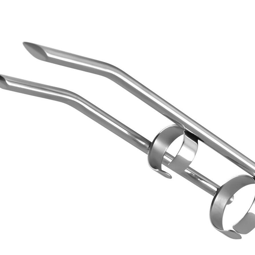 Stainless steel finger claw with twin tactile points