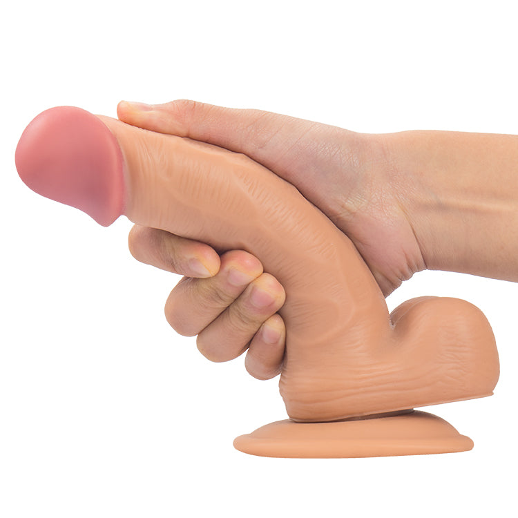 Realistic Suction Cup Dildo Lifelike Textured Adult Toy 8 Inch