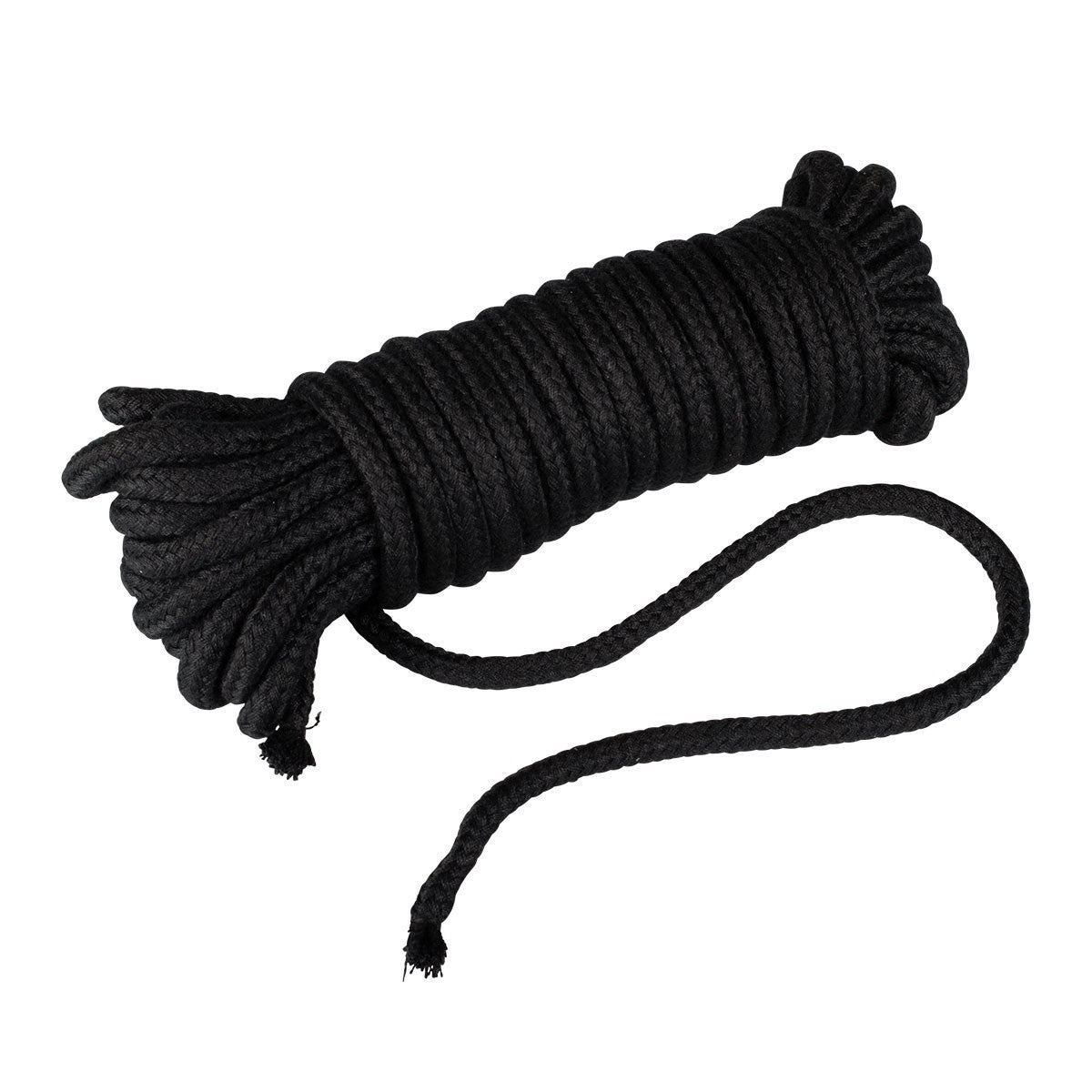 Black Japanese style bondage restraint rope